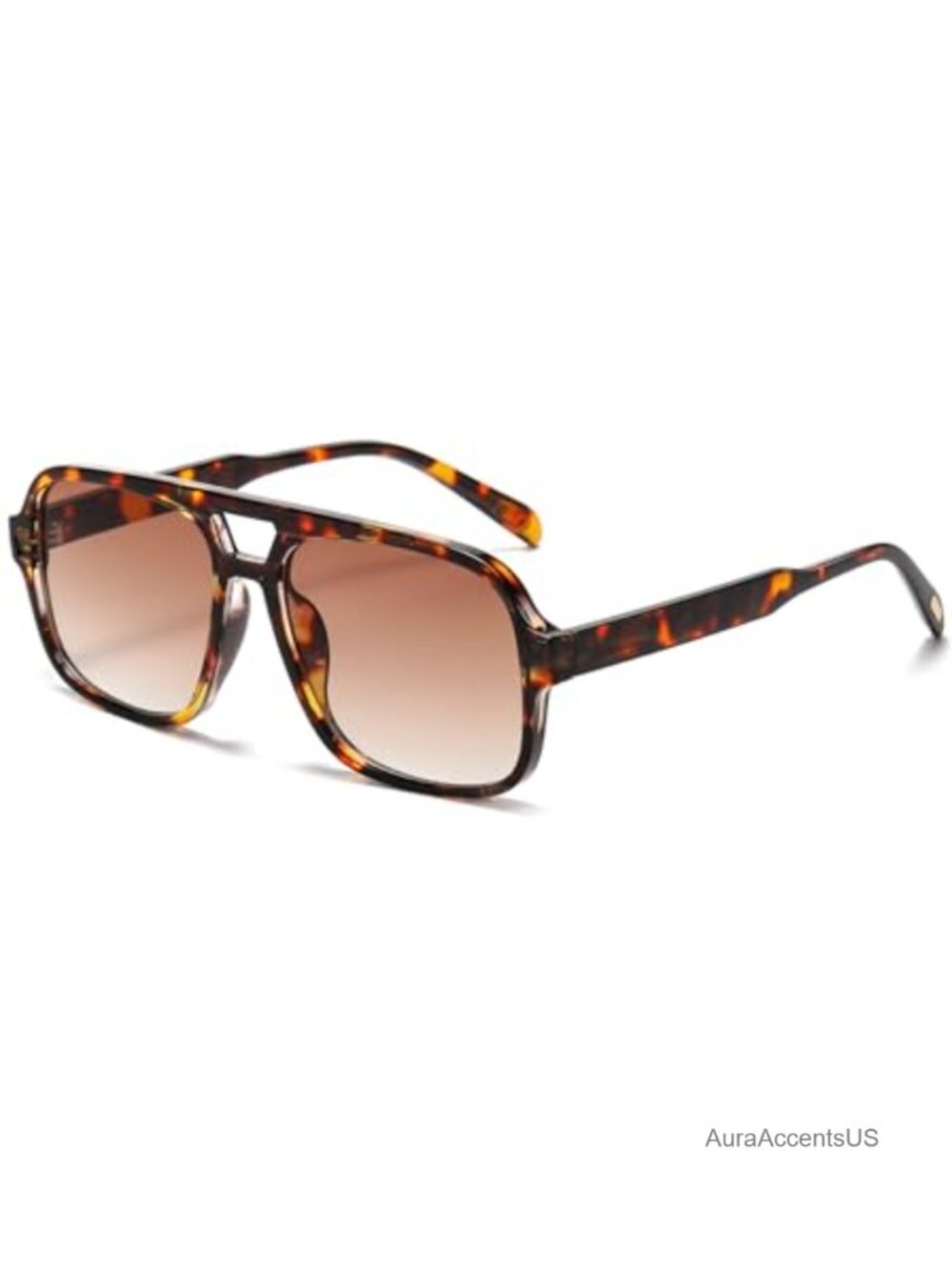 Retro Square Aviator Sunglasses Oversized 70s Vintage UV400 Unisex